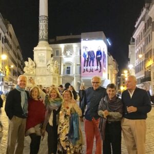 Bob & Janet Mobeck, Carol Gagliardi, JoAnne & Jim Civitello,Tome Gagliardi, Joe Farricielli- Spanish Steps, Rome Italy 2017